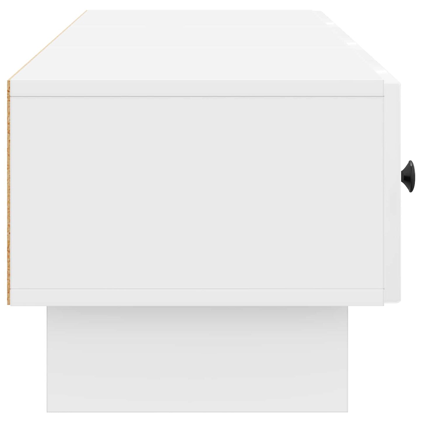 TV Cabinet High Gloss White 147 x 34.5 x 30 cm Engineered Wood