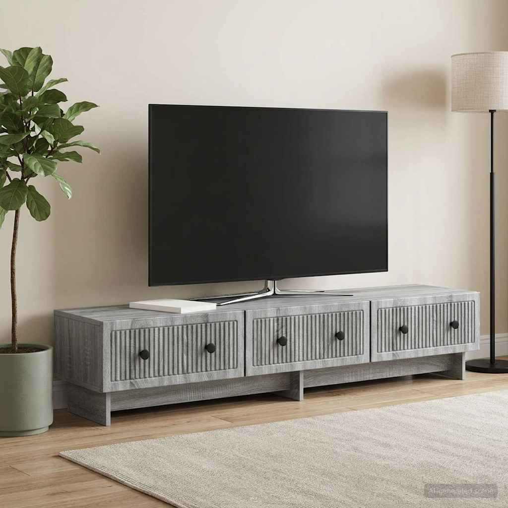 TV Cabinet Grey Sonoma 147 x 34.5 x 30 cm Engineered Wood