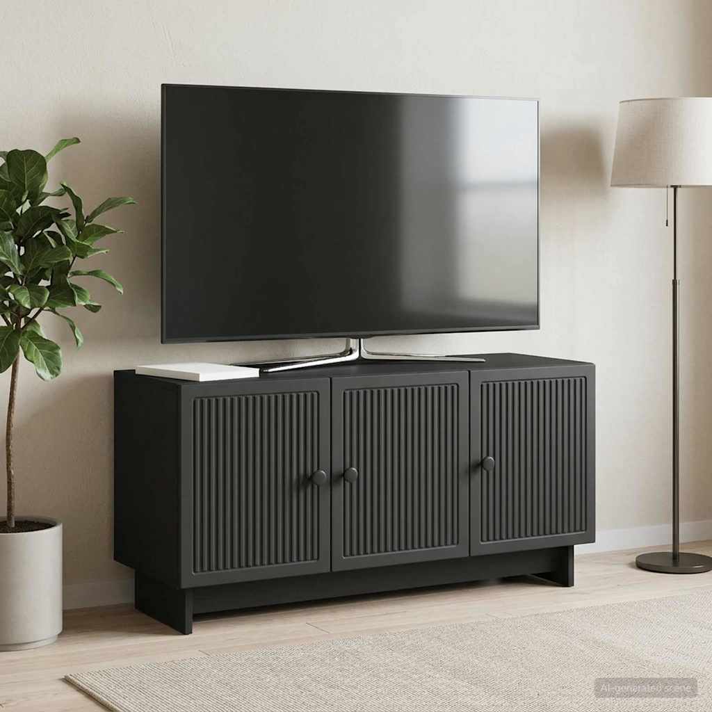 TV Cabinet Black 99 x 34.5 x 50 cm Engineered Wood