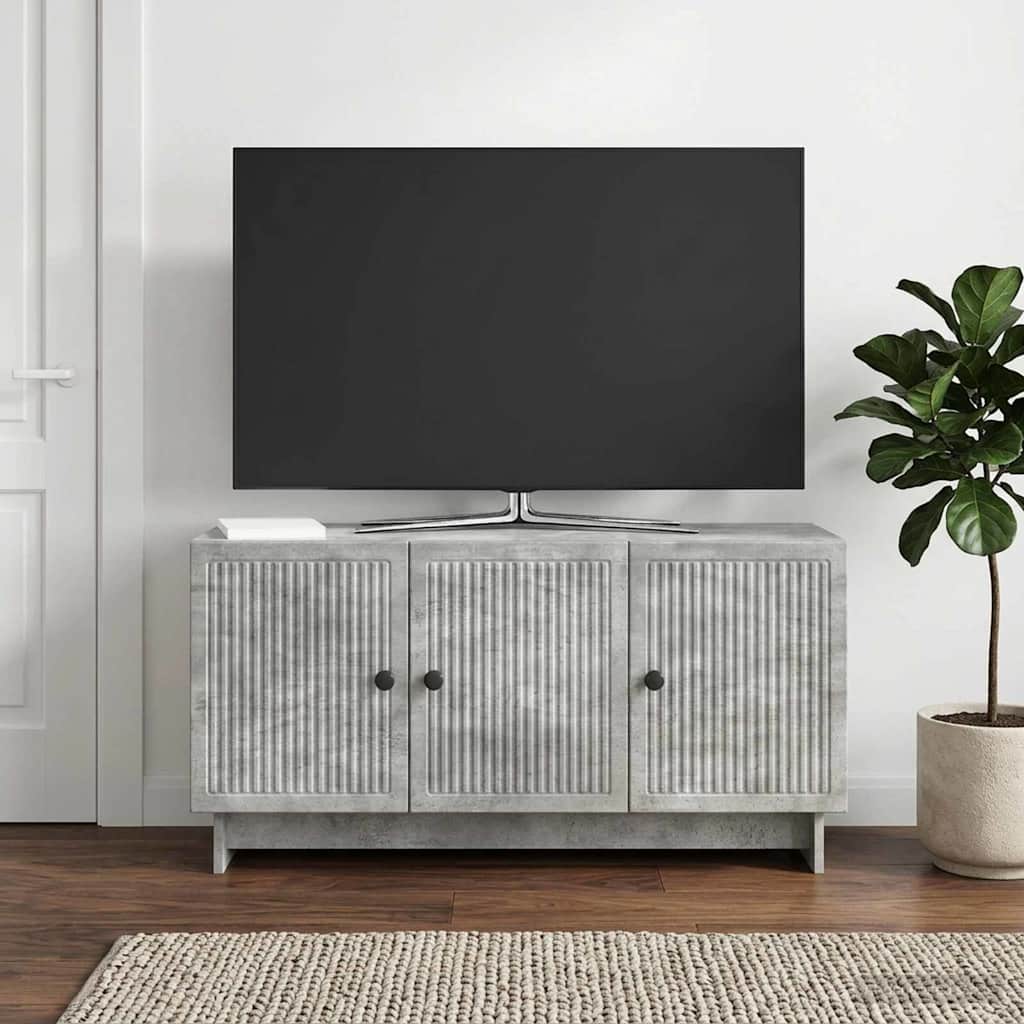 TV Cabinet 99 x 34.5 x 50 cm Concrete Grey Engineered Wood