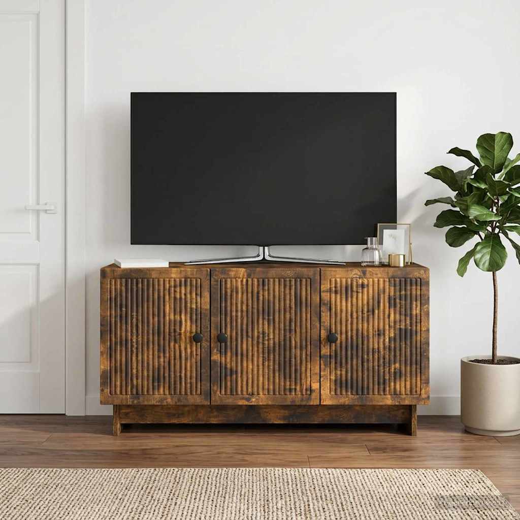 TV Cabinet 99 x 34.5 x 50 cm Smoked Oak Engineered Wood