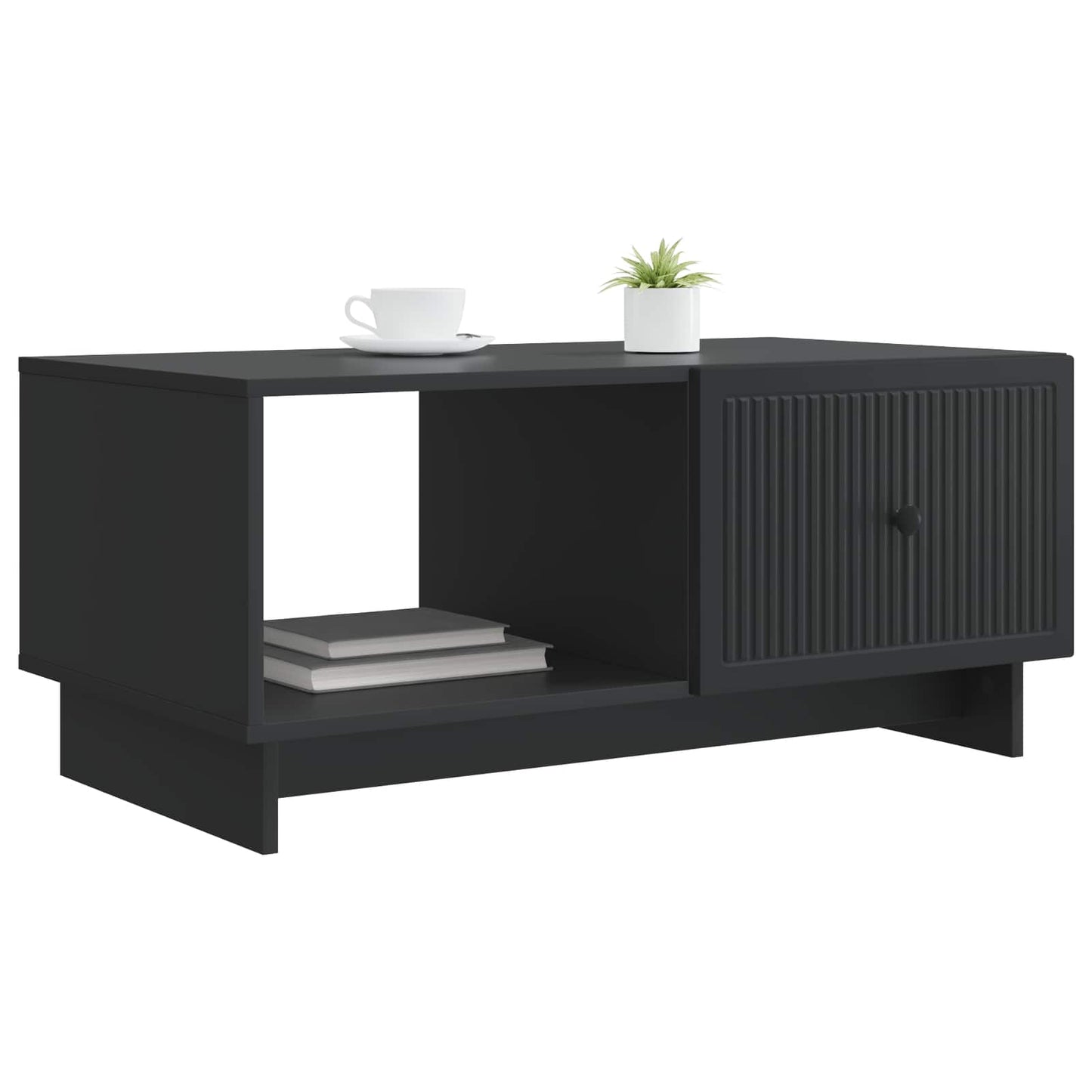 Coffee Table Black 90 x 50 x 40 cm Engineered Wood