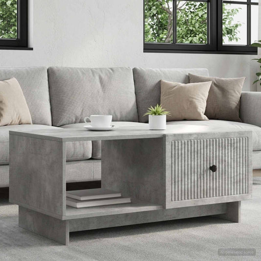 Coffee Table Concrete Grey 90 x 50 x 40 cm Engineered Wood