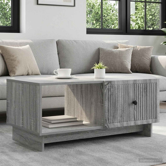 Coffee Table Grey Sonoma 90 x 50 x 40 cm Engineered Wood