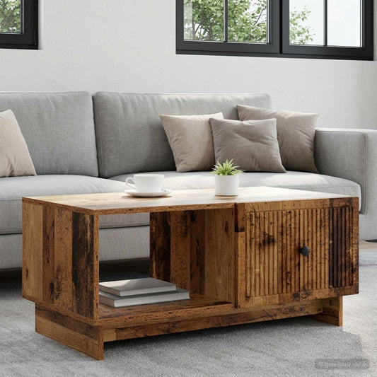 Coffee Table Old Wood 90 x 50 x 40 cm Engineered Wood