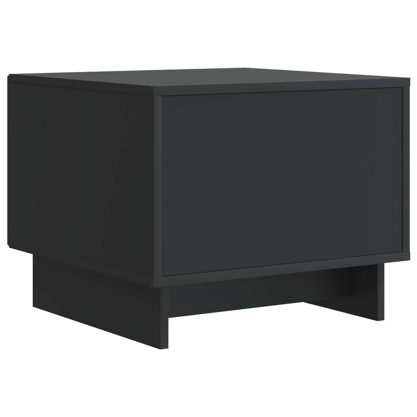 Coffee Table with Drawer Black 49 x 50 x 40 cm Engineered Wood