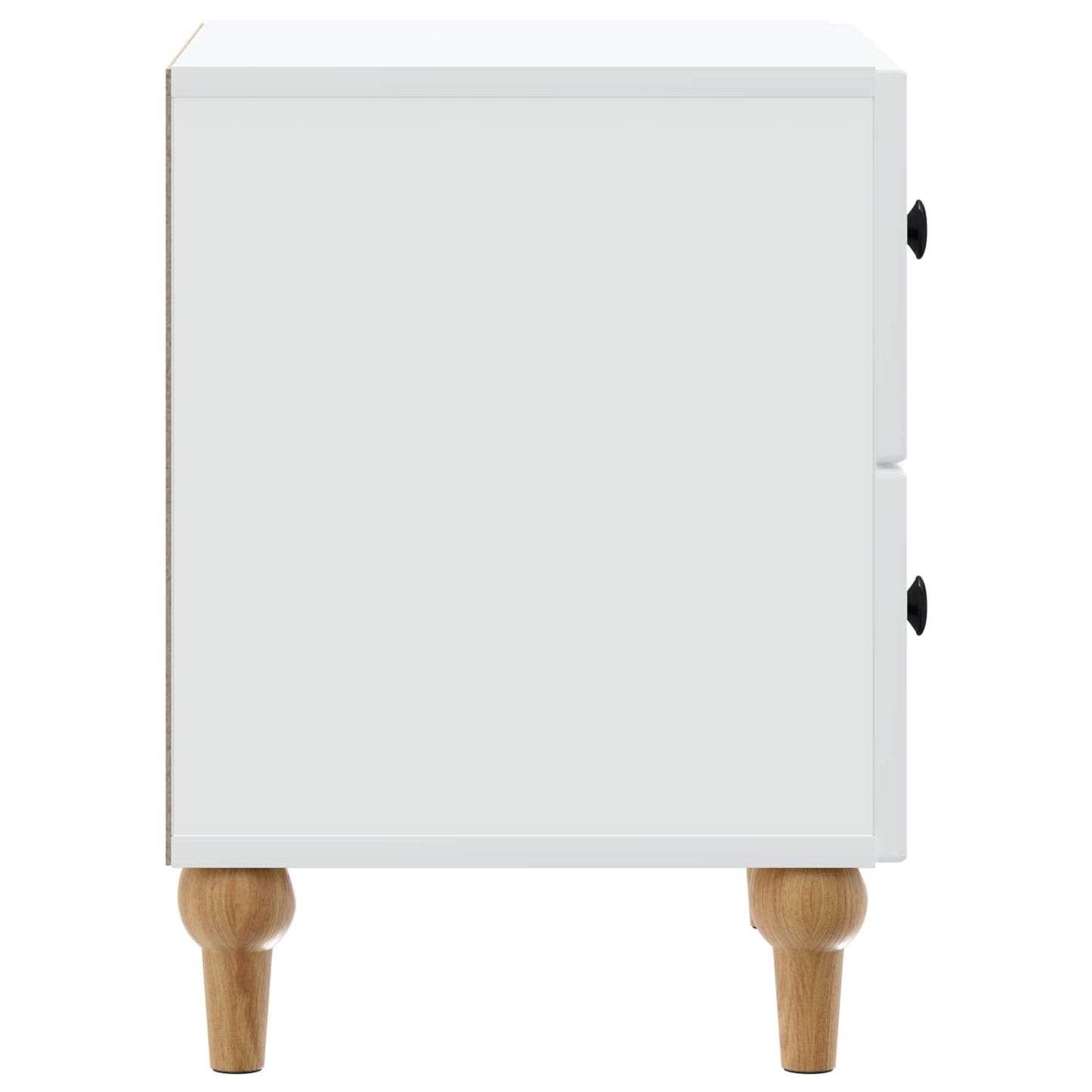 Bedside Cabinet 2 pcs White 43 x 34.5 x 48 cm Engineered Wood