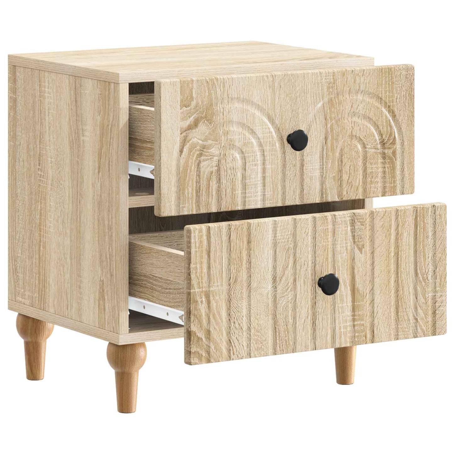 Bedside Cabinet Sonoma Oak 43 x 34.5 x 48 cm Engineered Wood