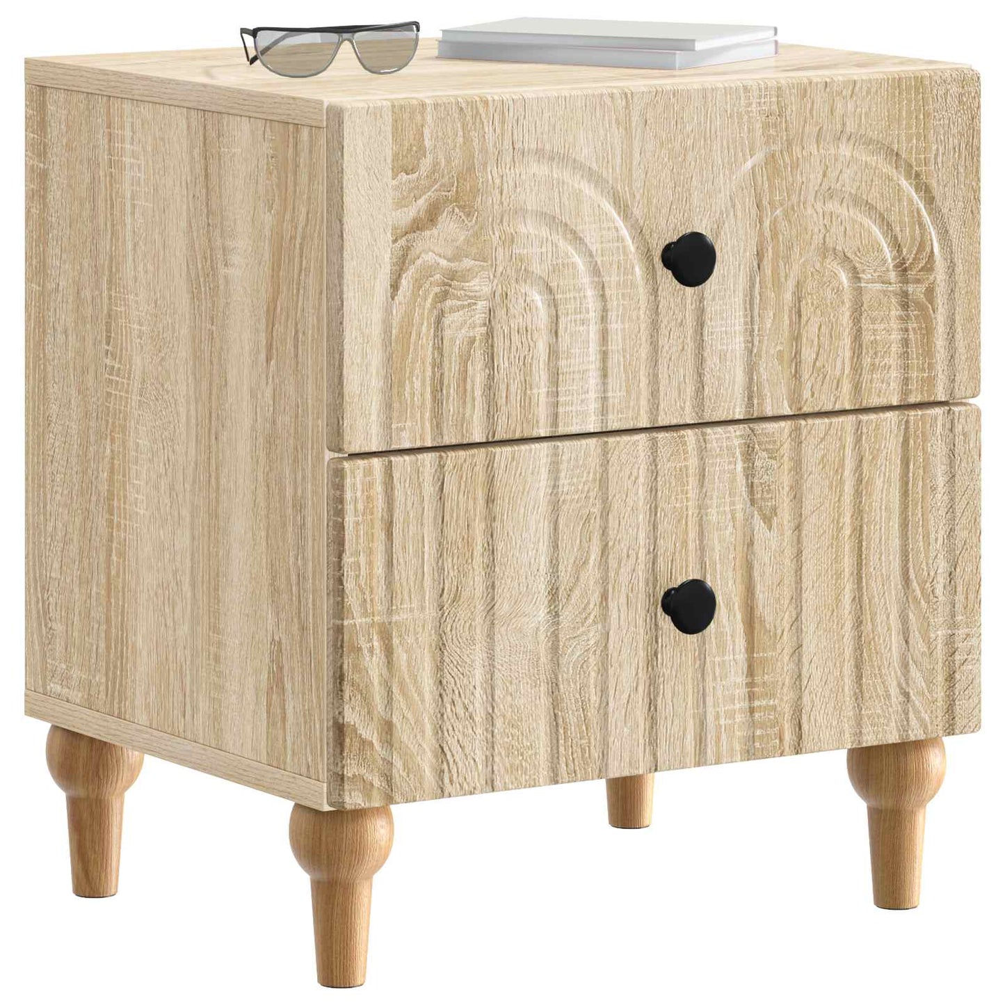 Bedside Cabinet Sonoma Oak 43 x 34.5 x 48 cm Engineered Wood