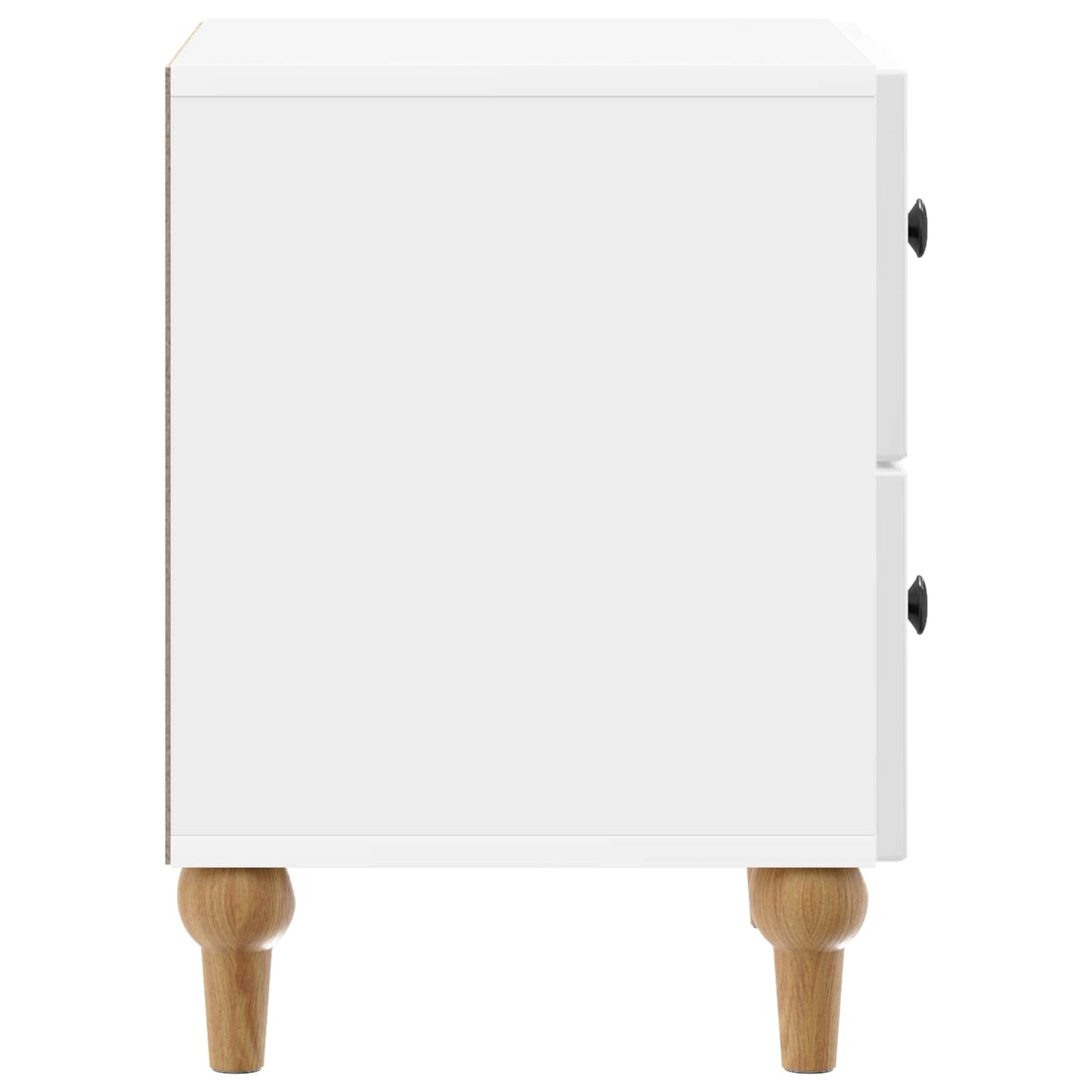 Bedside Cabinet 2 pcs High Gloss White 43 x 34.5 x 48 cm