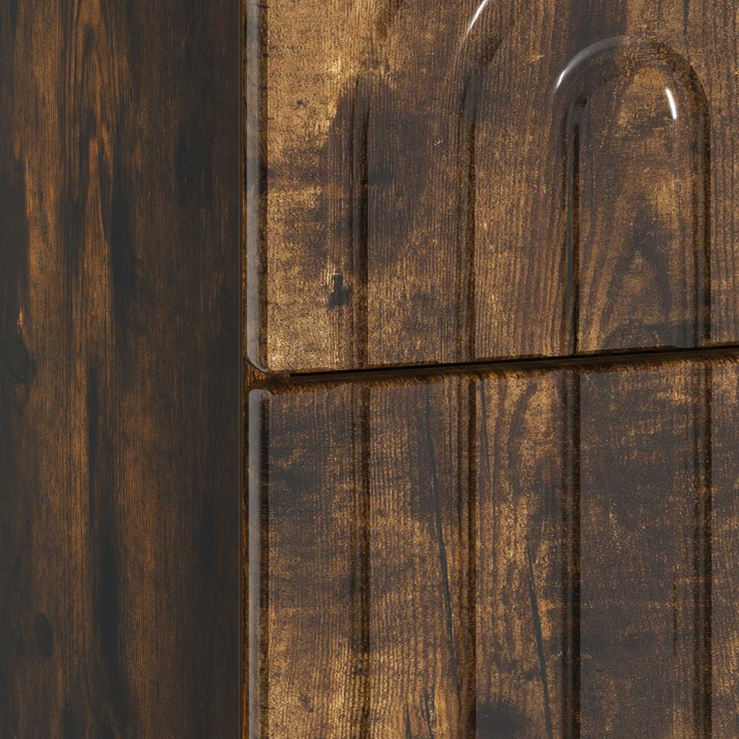 Bedside Cabinet Smoked Oak 43 x 34.5 x 48 cm Engineered Wood