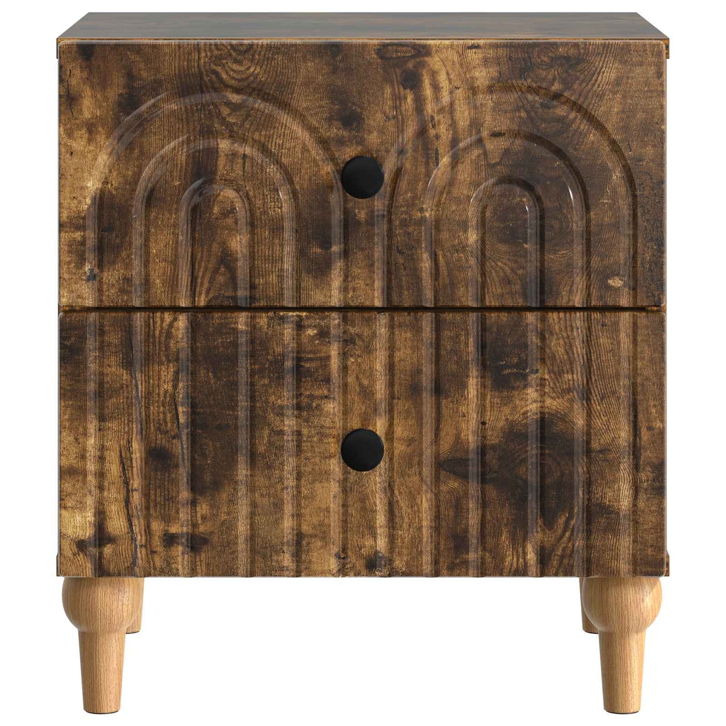 Bedside Cabinet Smoked Oak 43 x 34.5 x 48 cm Engineered Wood