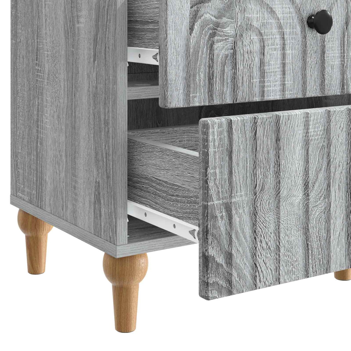 Bedside Cabinet Grey Sonoma 43 x 34.5 x 48 cm Engineered Wood