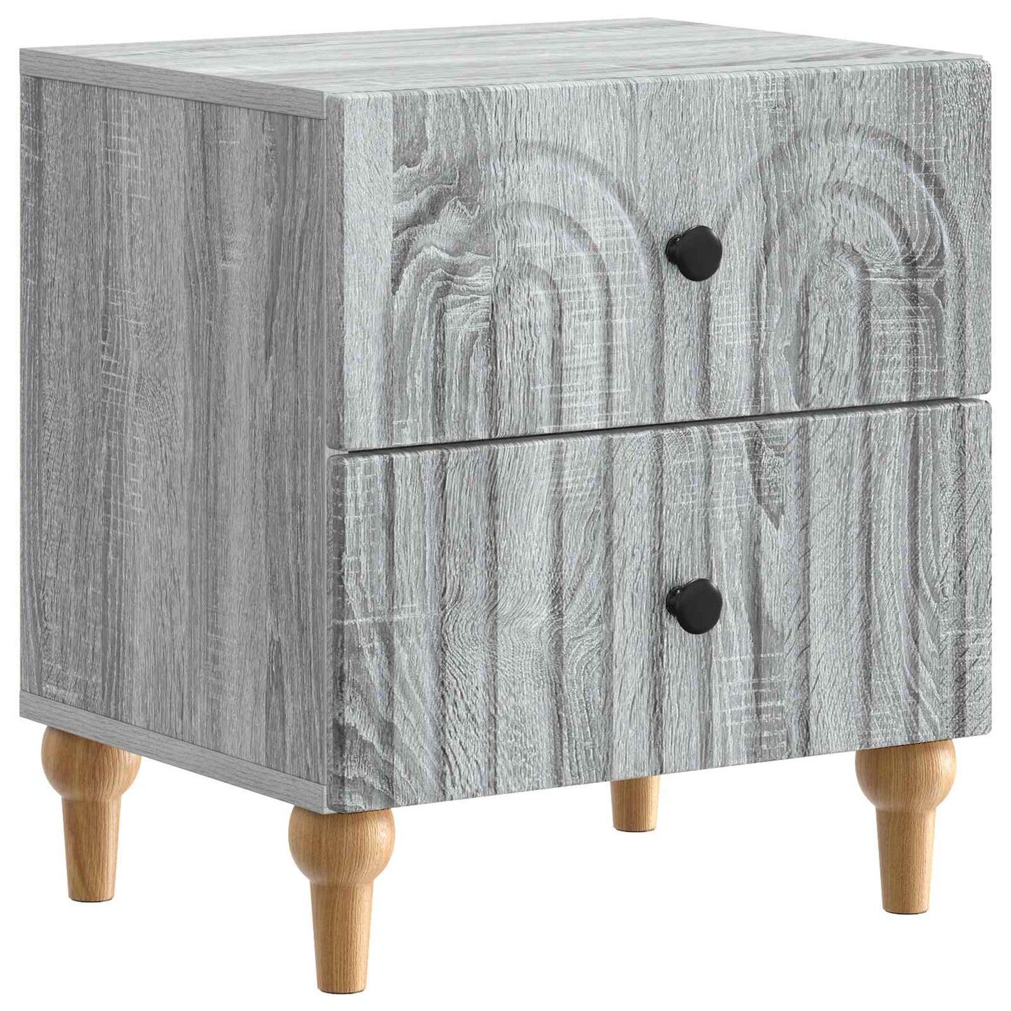 Bedside Cabinet Grey Sonoma 43 x 34.5 x 48 cm Engineered Wood