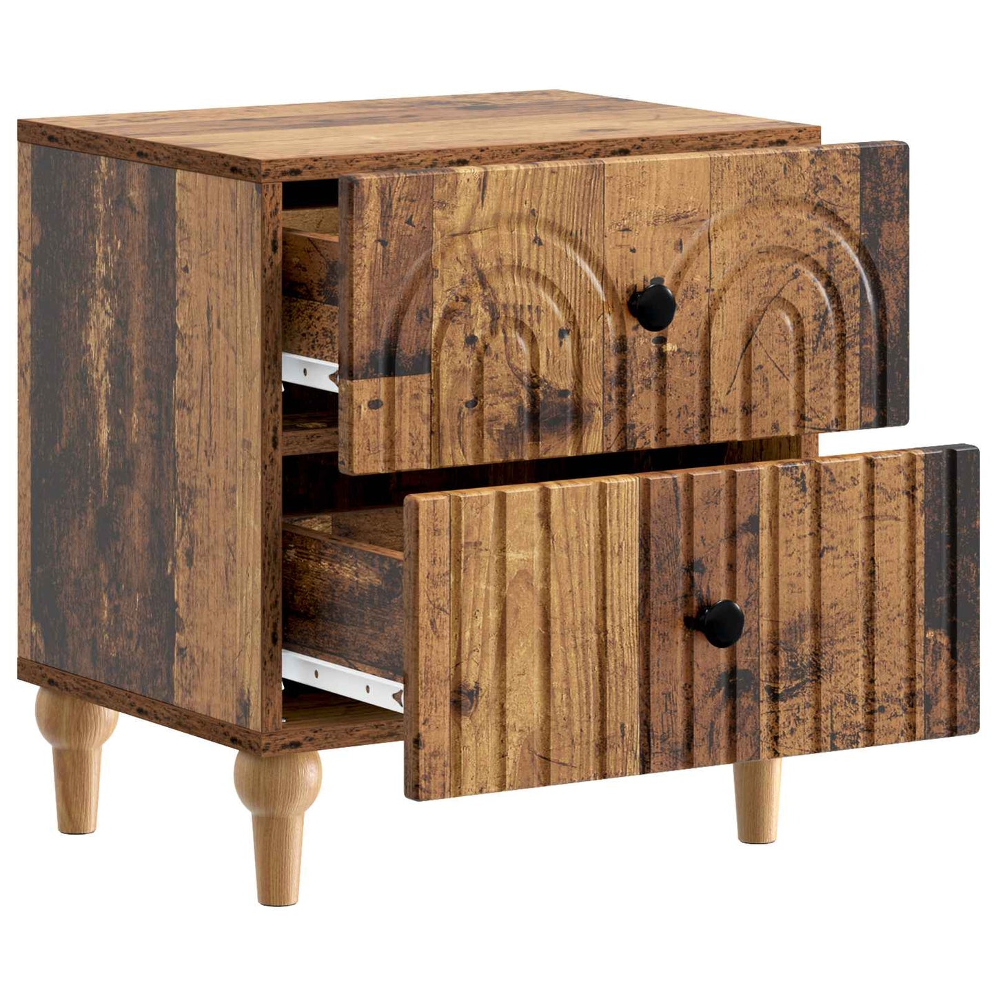 Bedside Cabinet Old Wood 43 x 34.5 x 48 cm Engineered Wood