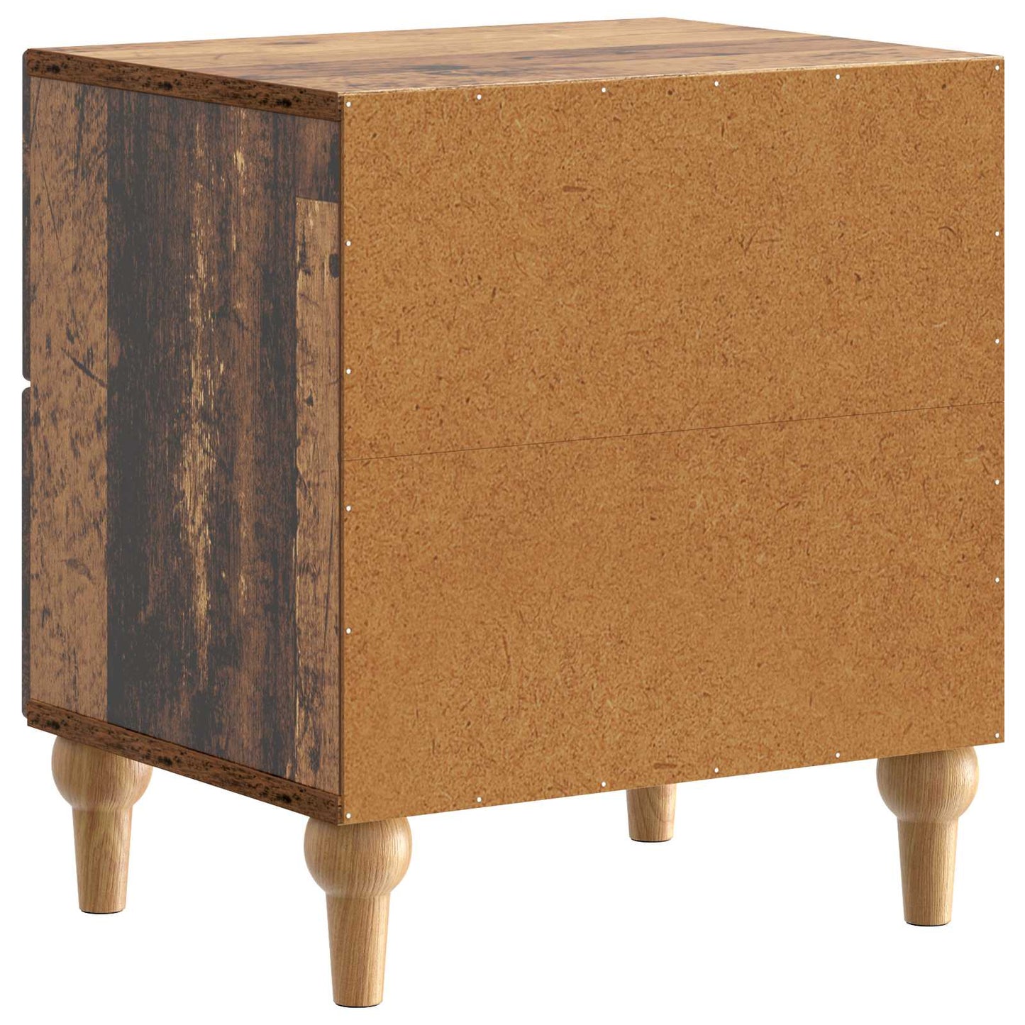 Bedside Cabinet with Drawer 2 pcs Old Wood 43 x 34.5 x 48 cm