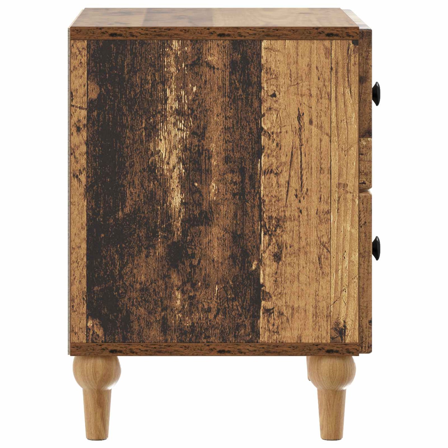 Bedside Cabinet with Drawer 2 pcs Old Wood 43 x 34.5 x 48 cm