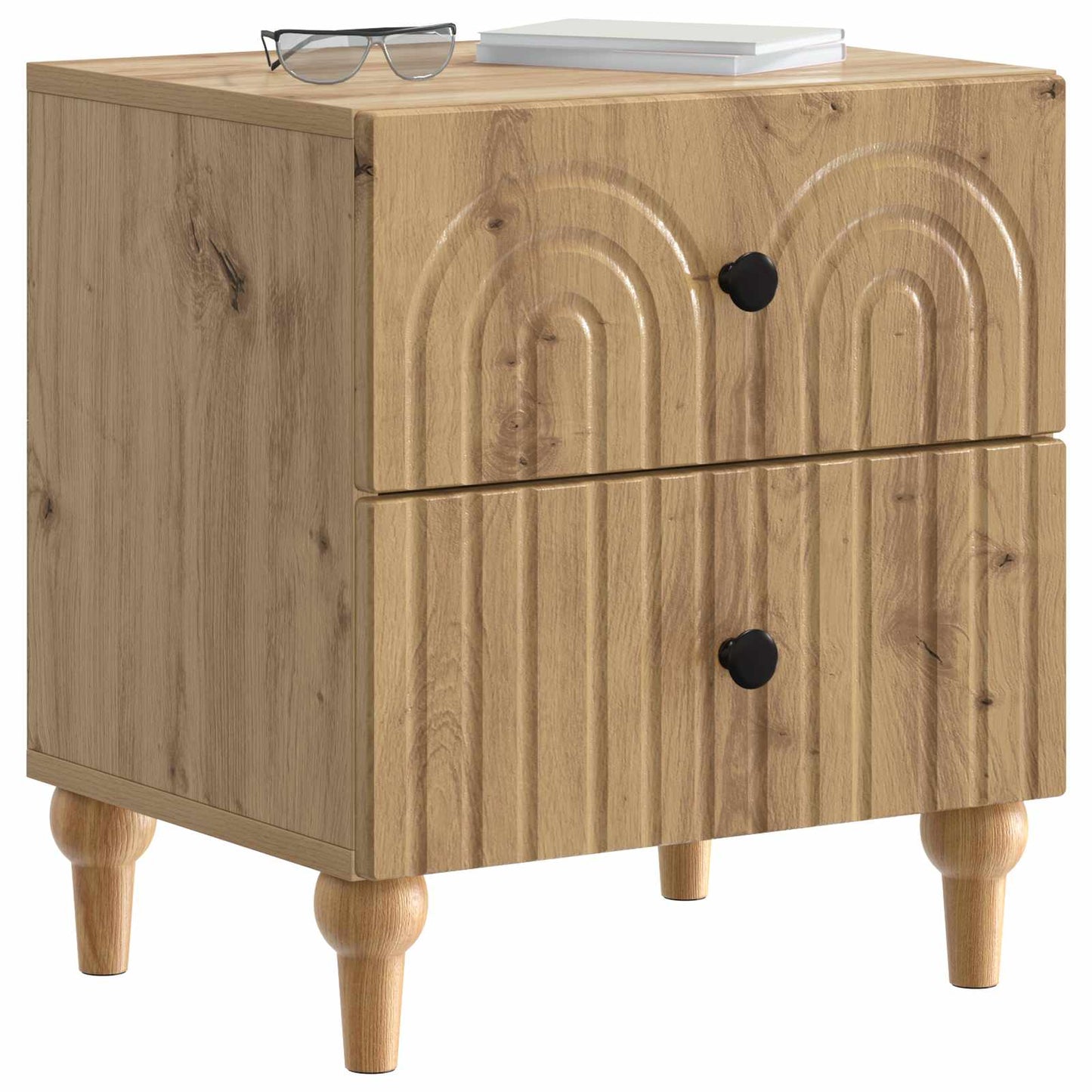 Bedside Cabinet Artisan Oak 43 x 34.5 x 48 cm Engineered Wood