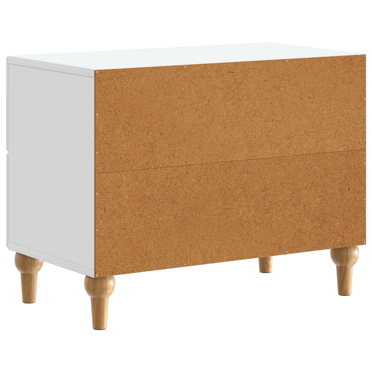 Bedside Cabinet White 62 x 34.5 x 48 cm Engineered Wood