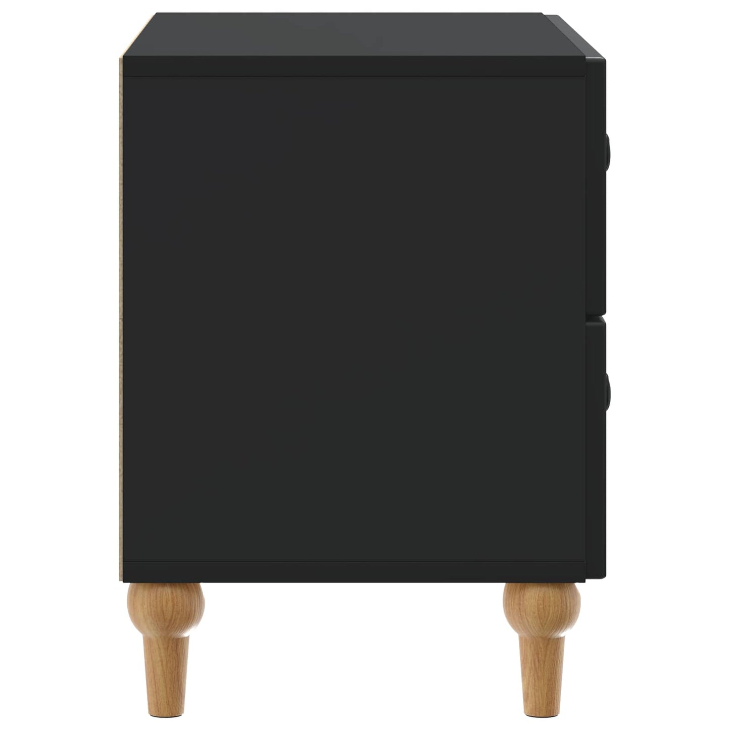 Bedside Cabinet Black 62 x 34.5 x 48 cm Engineered Wood