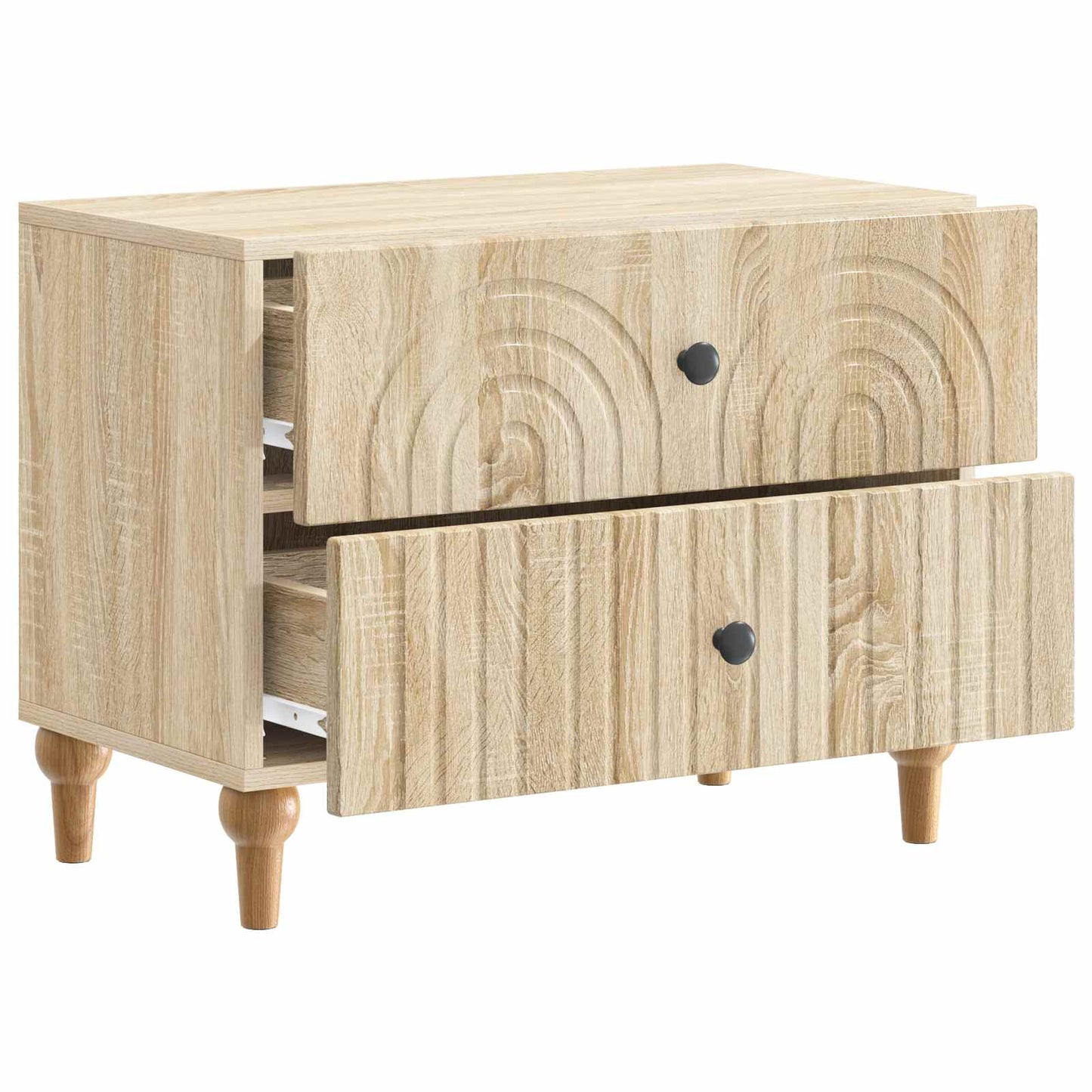 Bedside Cabinet Sonoma Oak 62 x 34.5 x 48 cm Engineered Wood