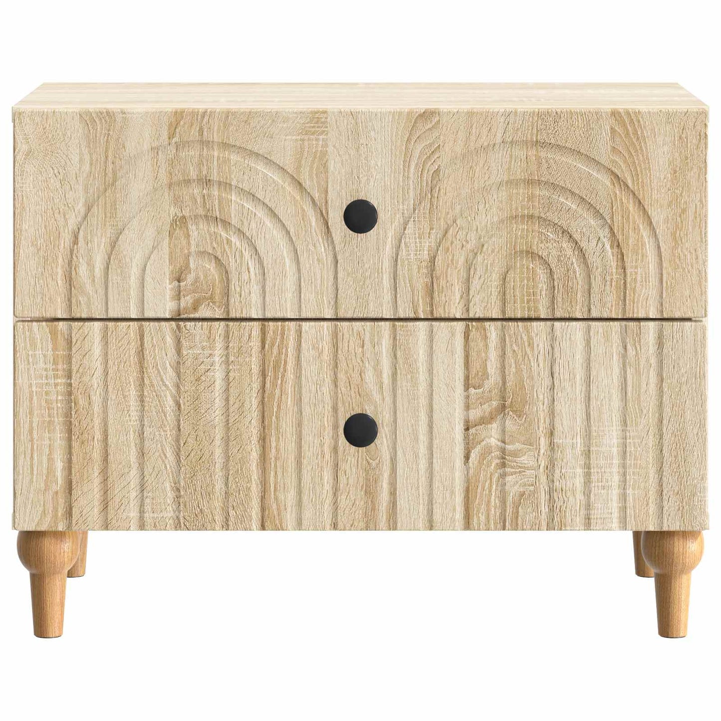 Bedside Cabinet Sonoma Oak 62 x 34.5 x 48 cm Engineered Wood