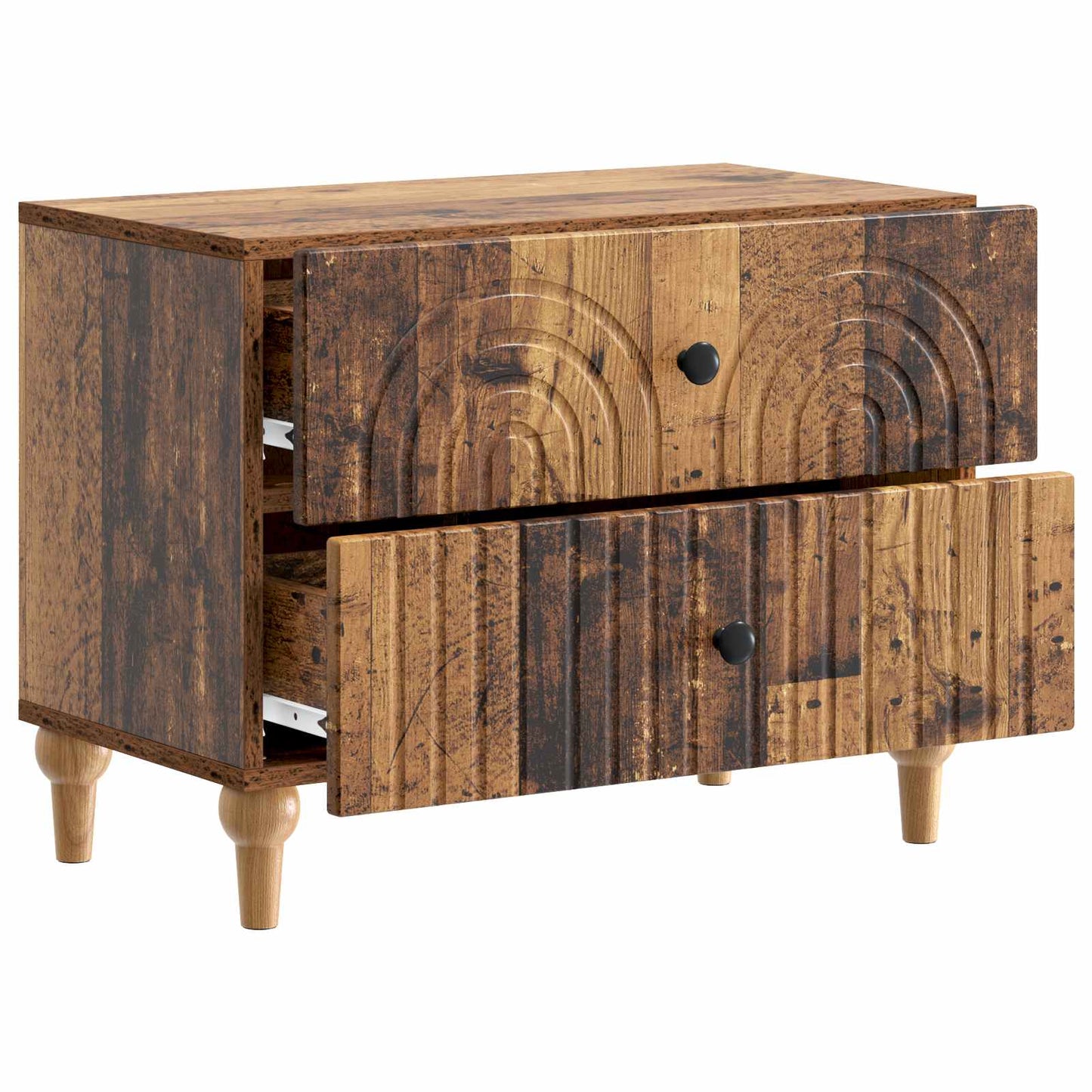 Bedside Cabinet Old Wood 62 x 34.5 x 48 cm Engineered Wood