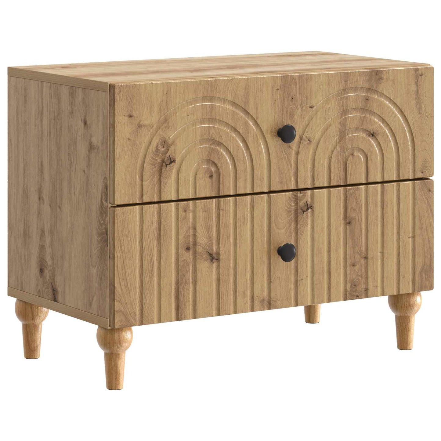 Bedside Cabinet Artisan Oak 62 x 34.5 x 48 cm Engineered Wood