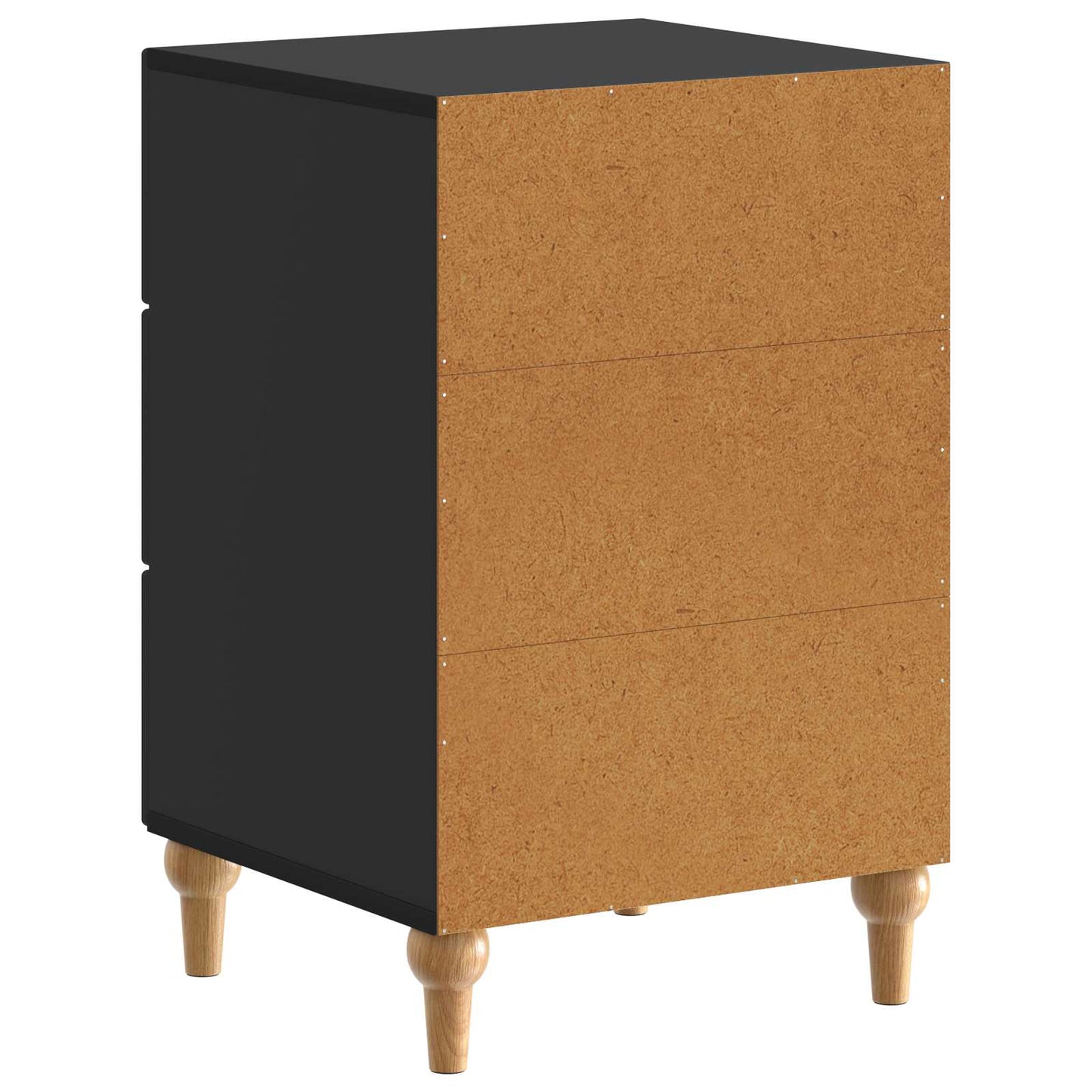 Bedside Cabinet Black 43x 41 x 66.5 cm Engineered Wood