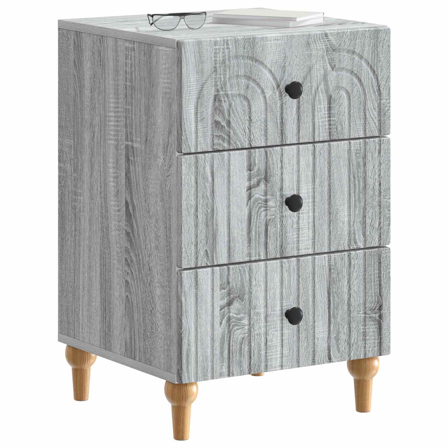 Bedside Cabinet Grey Sonoma 43x 41 x 66.5 cm Engineered Wood