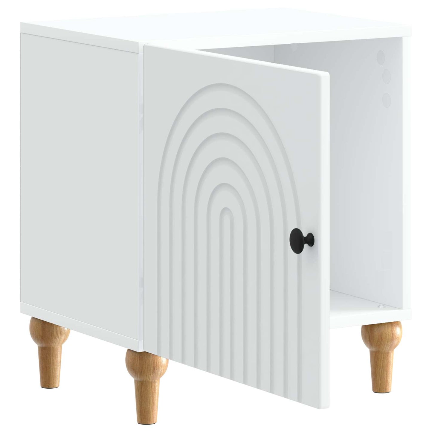 Bedside Cabinet 2 pcs White 43 x 34.5 x 50 cm Engineered Wood