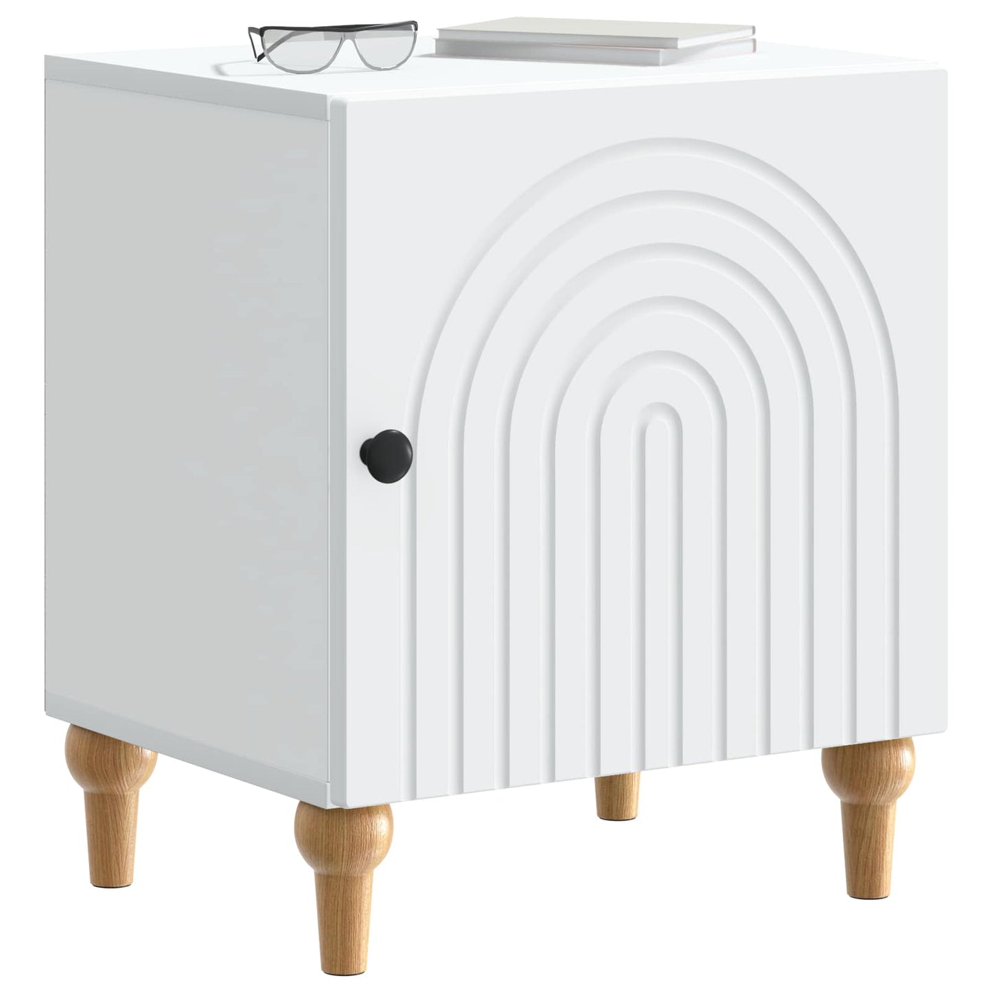 Bedside Cabinet 2 pcs White 43 x 34.5 x 50 cm Engineered Wood