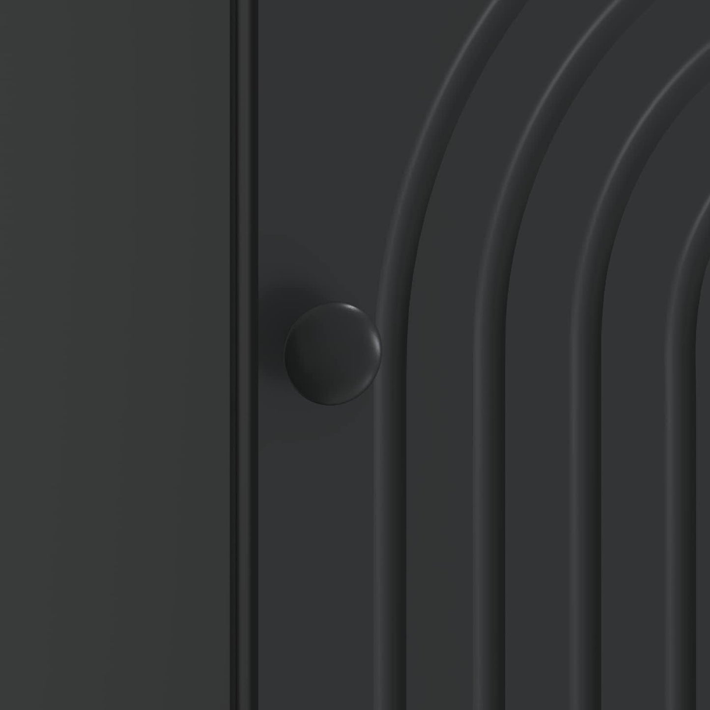 Bedside Cabinet Black 43 x 34.5 x 50 cm Engineered Wood