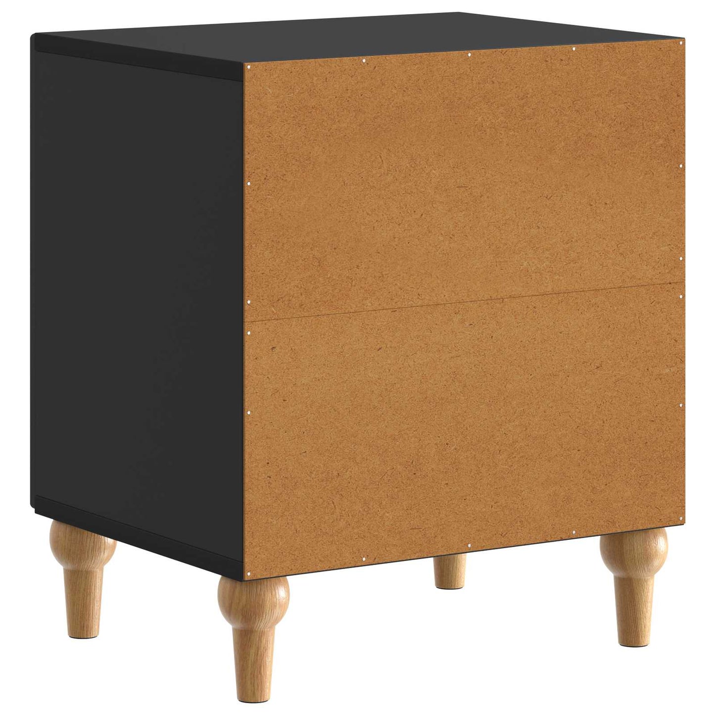 Bedside Cabinet Black 43 x 34.5 x 50 cm Engineered Wood