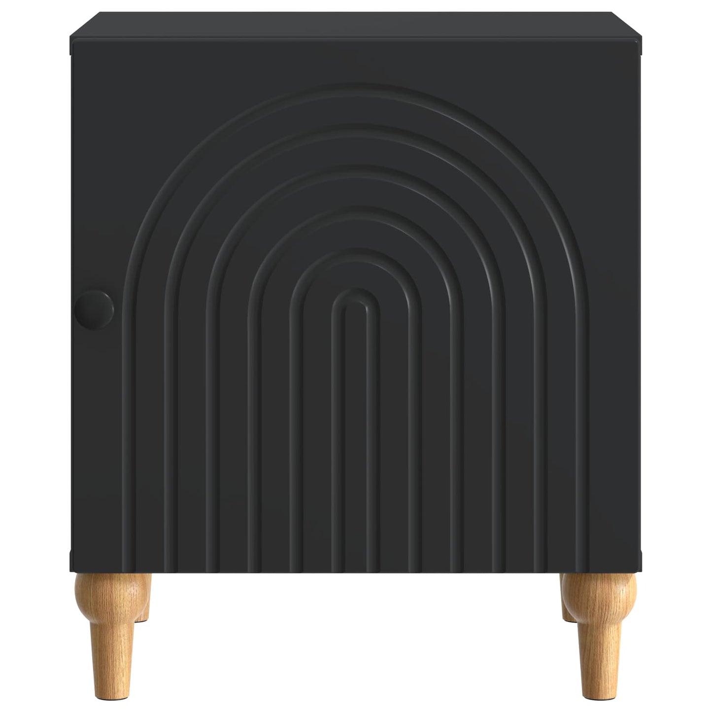 Bedside Cabinet Black 43 x 34.5 x 50 cm Engineered Wood