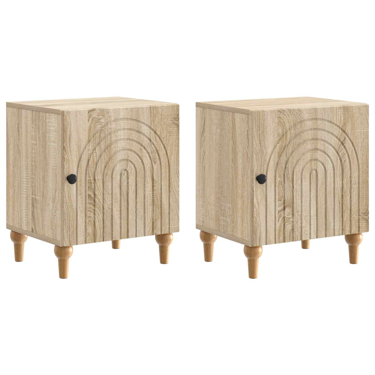 Bedside Cabinet 2 pcs Sonoma Oak 43 x 34.5 x 50 cm