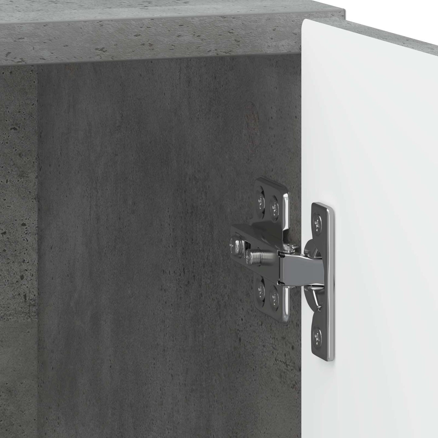 Bedside Cabinet Concrete Grey 43 x 34.5 x 50 cm Engineered Wood