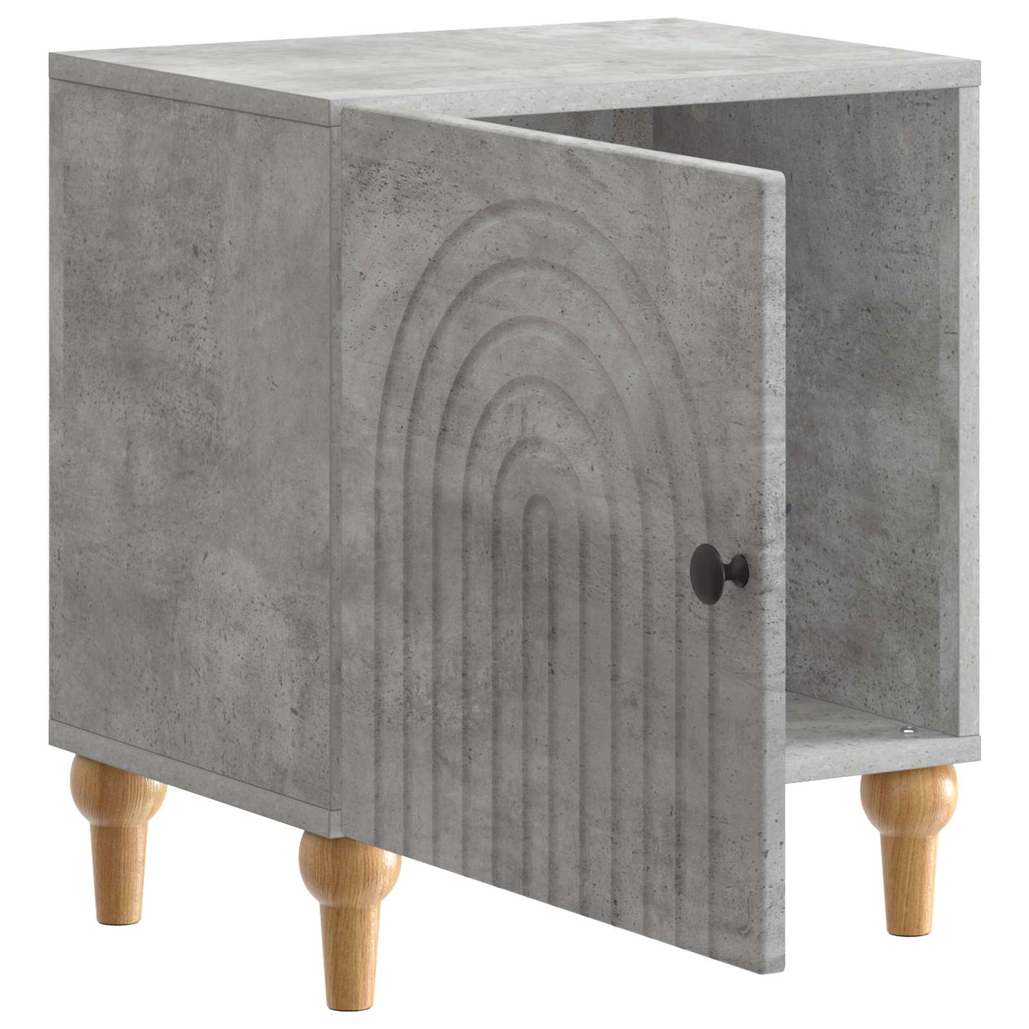 Bedside Cabinet Concrete Grey 43 x 34.5 x 50 cm Engineered Wood