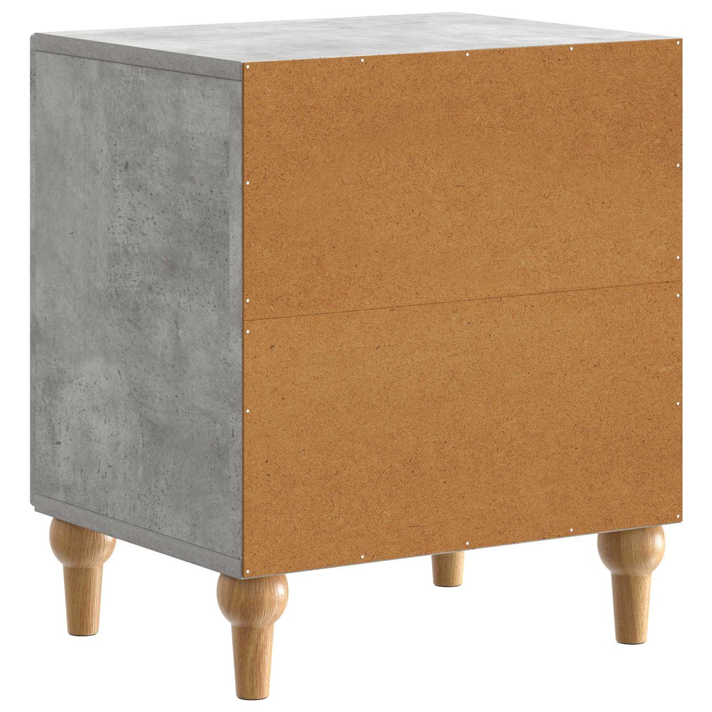 Bedside Cabinet Concrete Grey 43 x 34.5 x 50 cm Engineered Wood