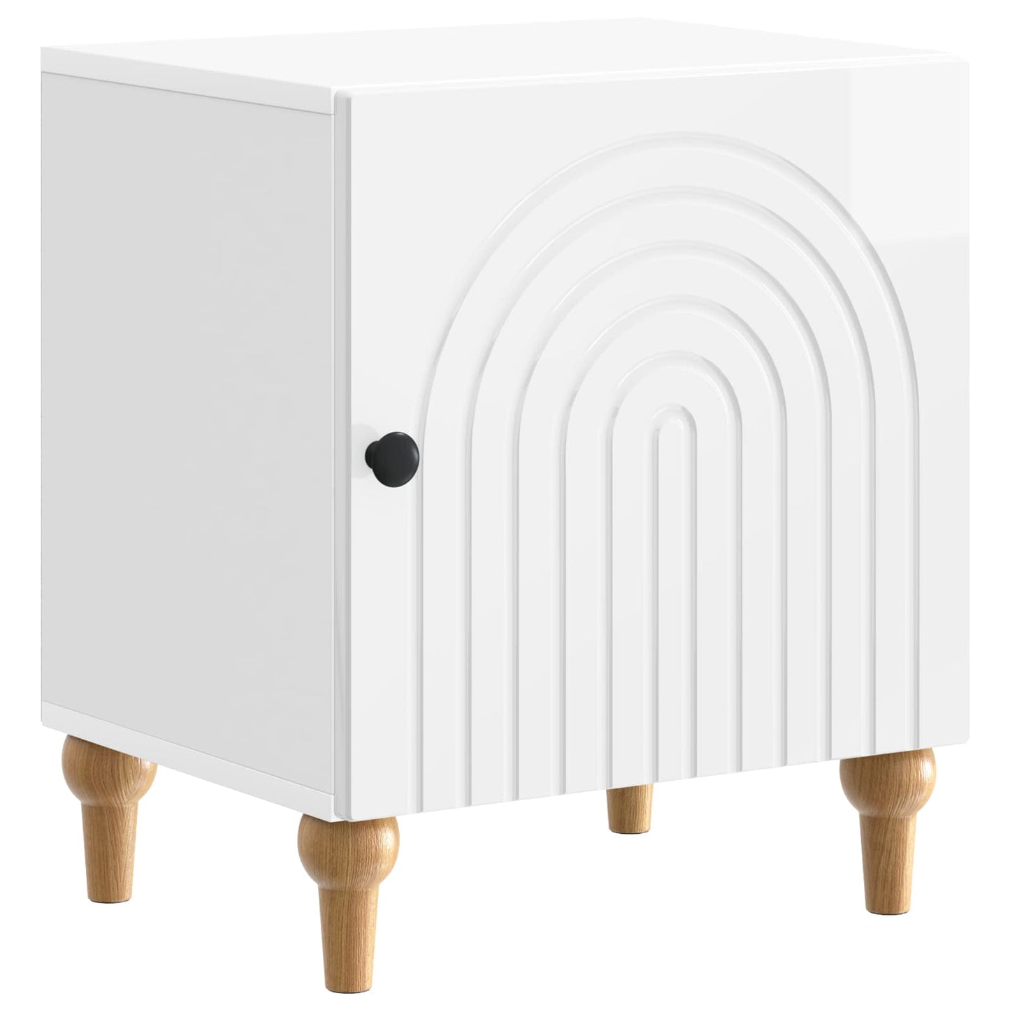 Bedside Cabinet 2 pcs High Gloss White 43 x 34.5 x 50 cm