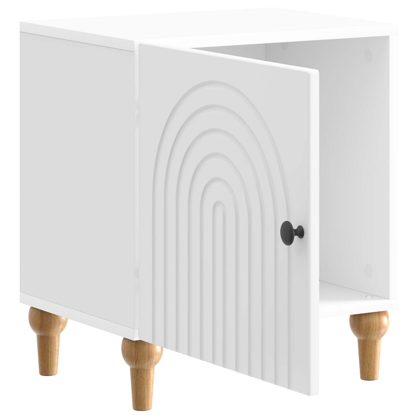Bedside Cabinet 2 pcs High Gloss White 43 x 34.5 x 50 cm
