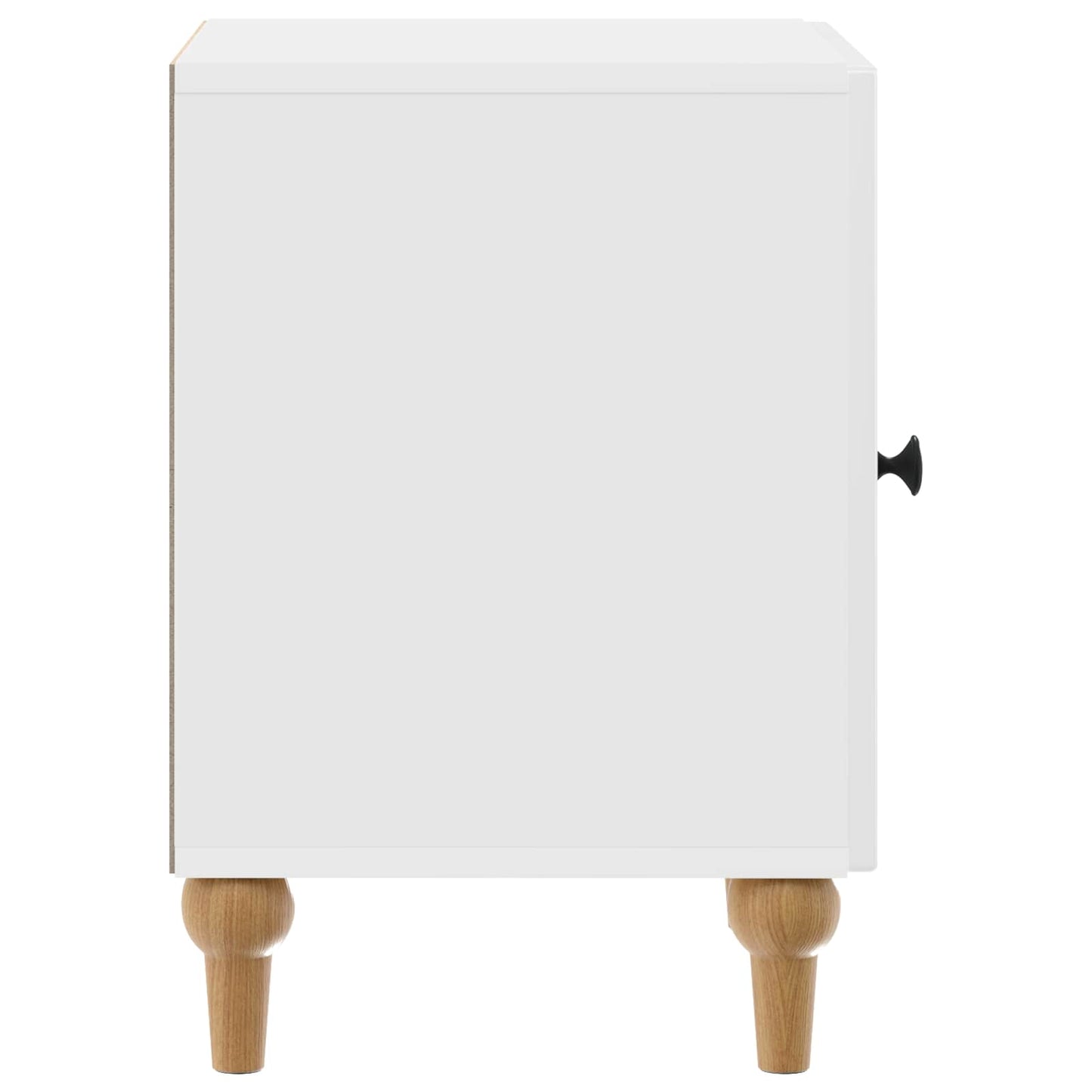 Bedside Cabinet 2 pcs High Gloss White 43 x 34.5 x 50 cm