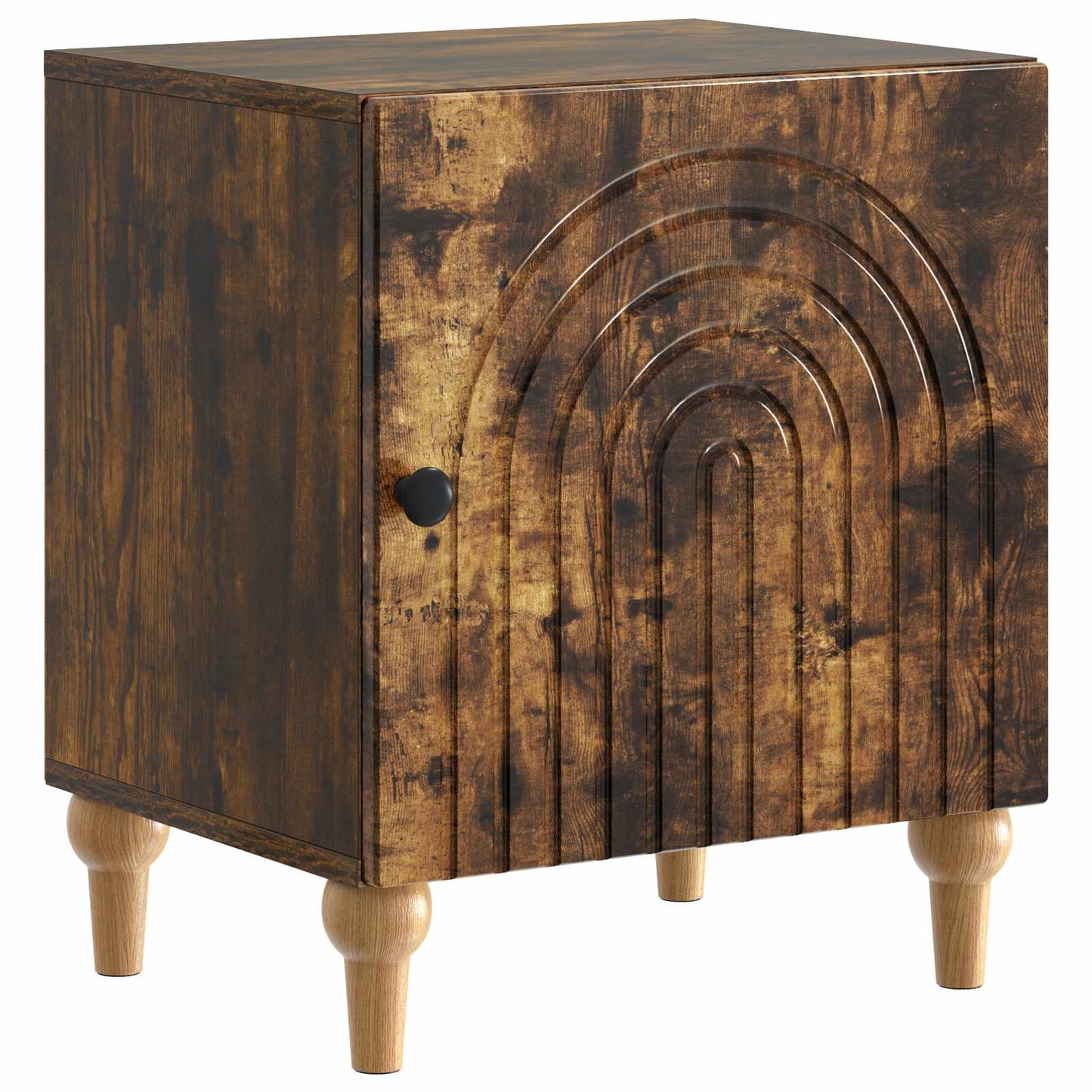 Bedside Cabinet Smoked Oak 43 x 34.5 x 50 cm Engineered Wood