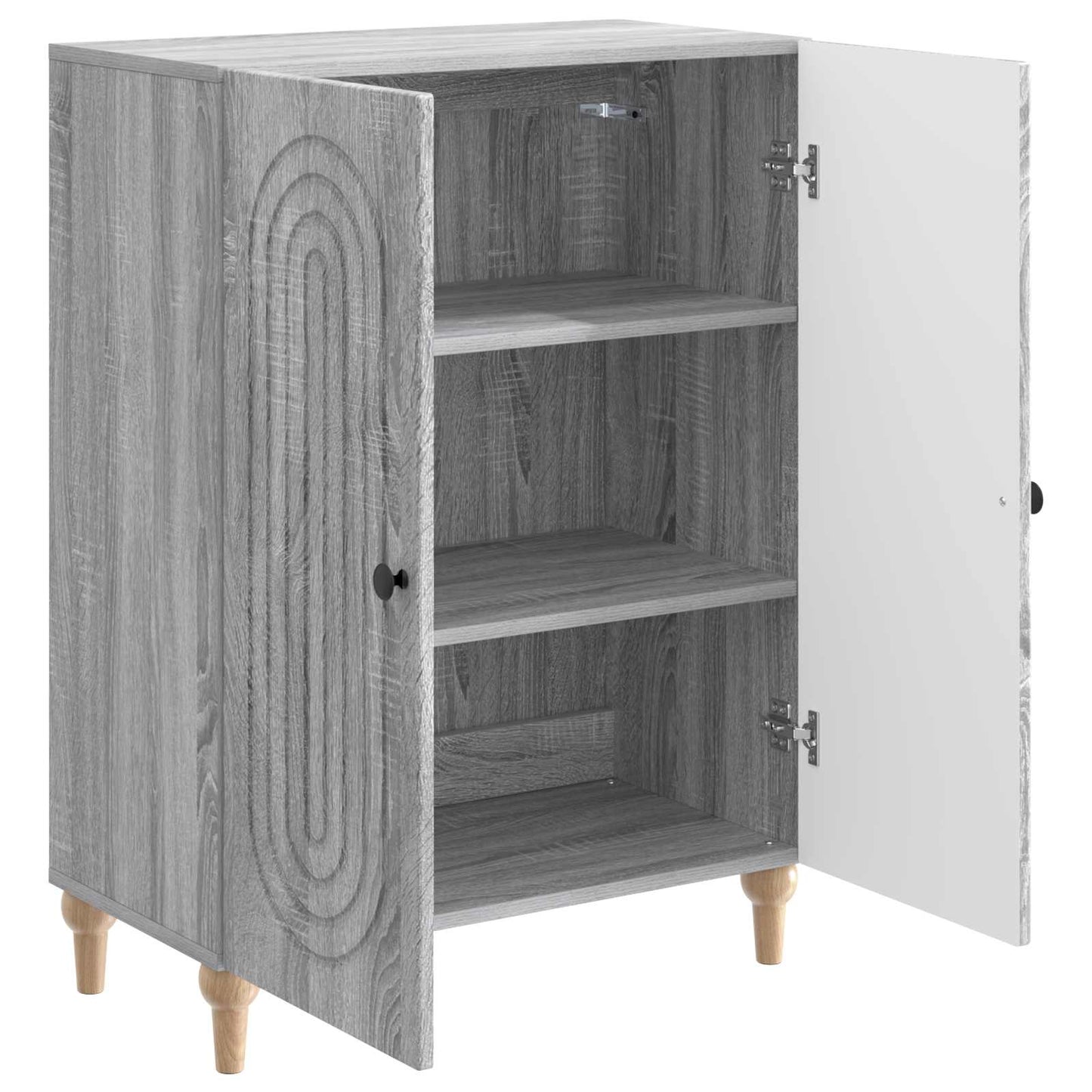 Sideboard Grey Sonoma 66 x 34.5 x 90 cm Engineered Wood