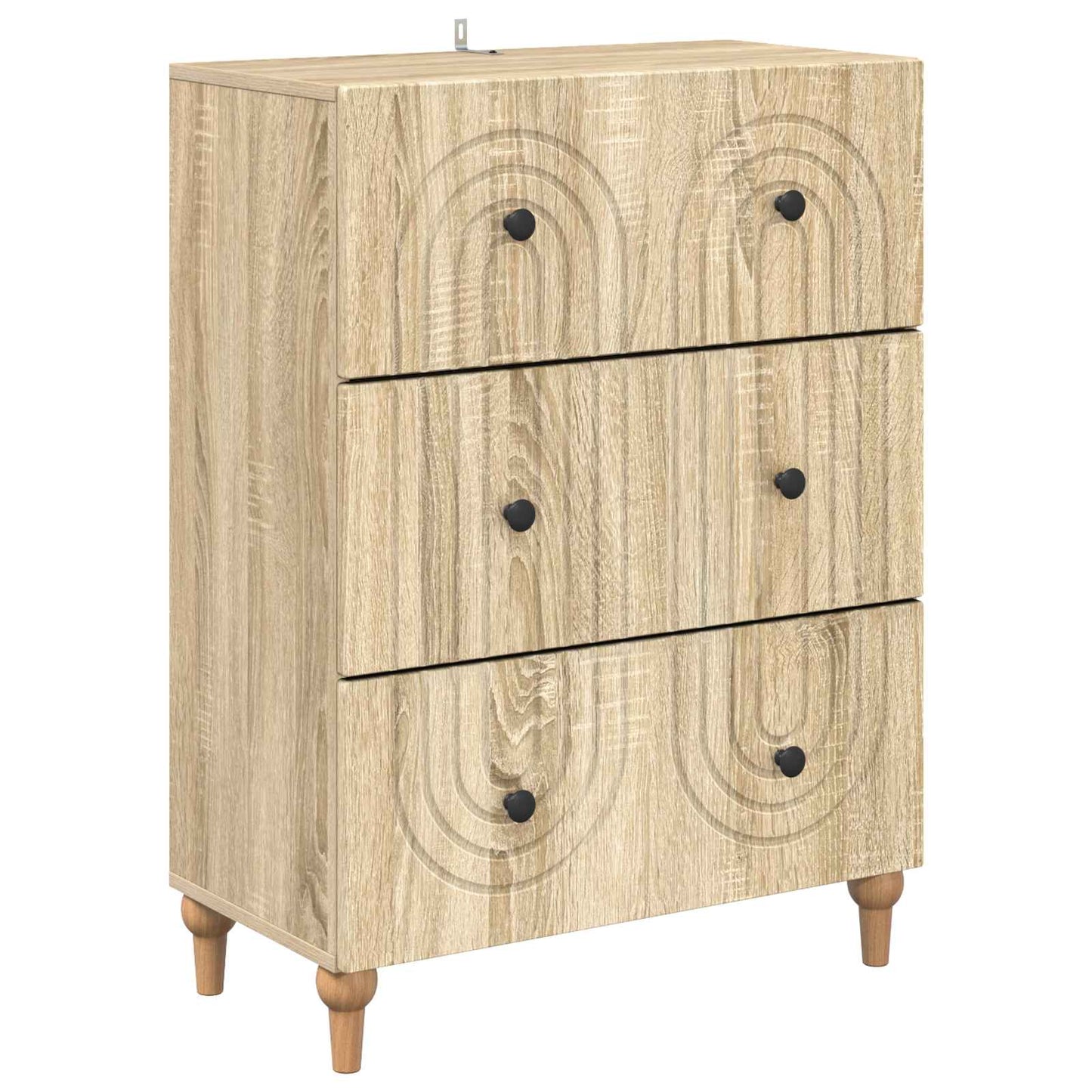 Drawer Cabinet Sonoma Oak 66 x 34.5 x 90 cm Engineered Wood