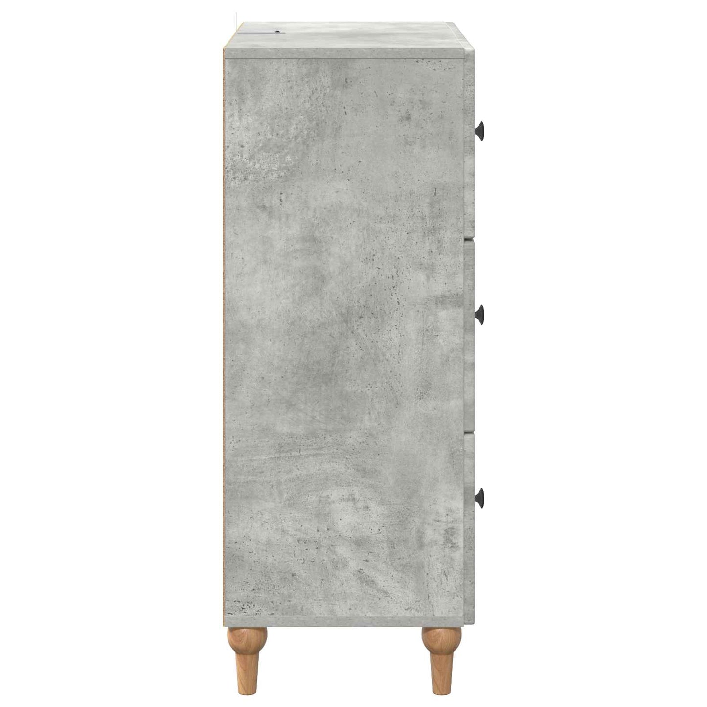 Drawer Cabinet Concrete Grey 66 x 34.5 x 90 cm Engineered Wood