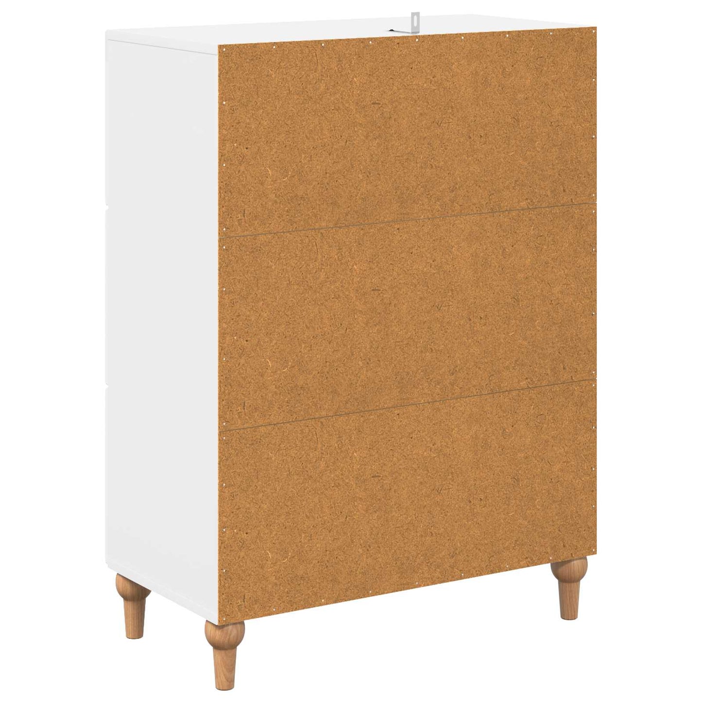 Drawer Cabinet High Gloss White 66 x 34.5 x 90 cm