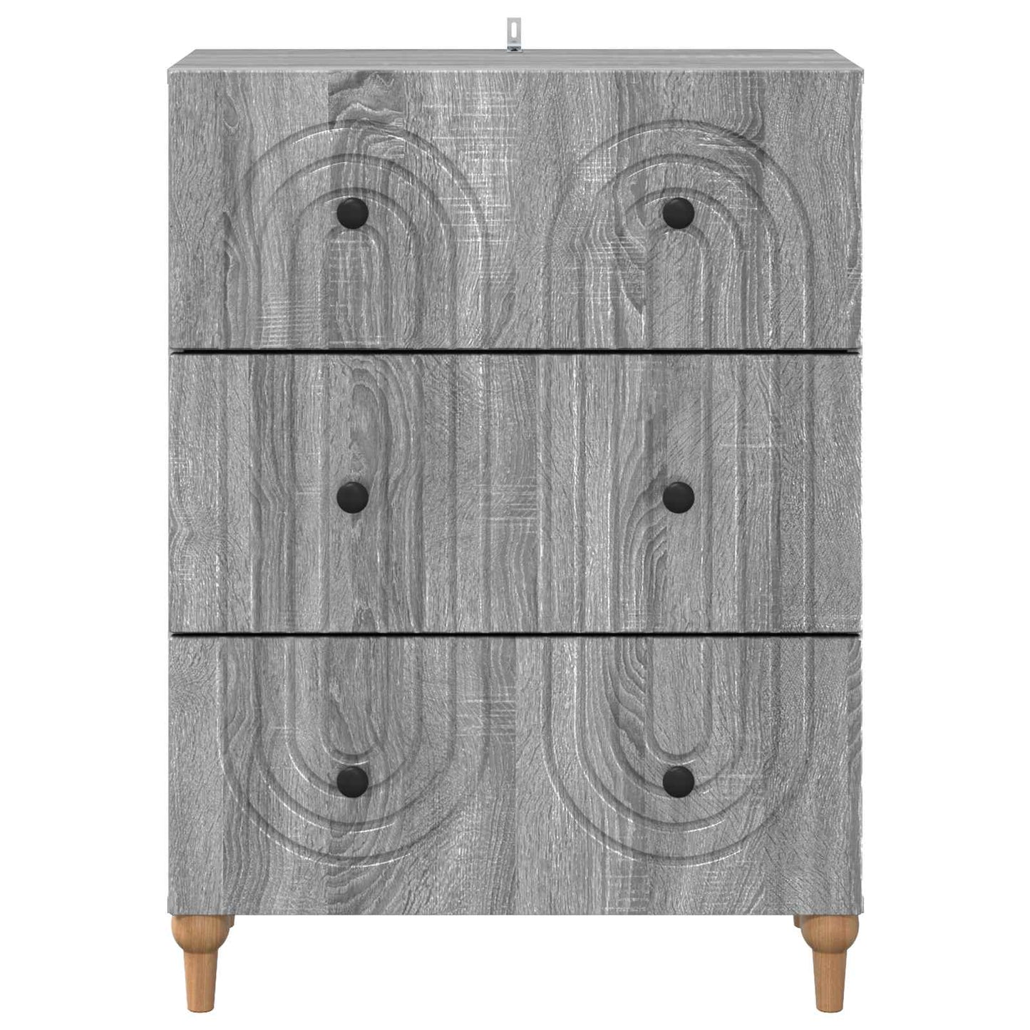 Drawer Cabinet Grey Sonoma 66 x 34.5 x 90 cm Engineered Wood