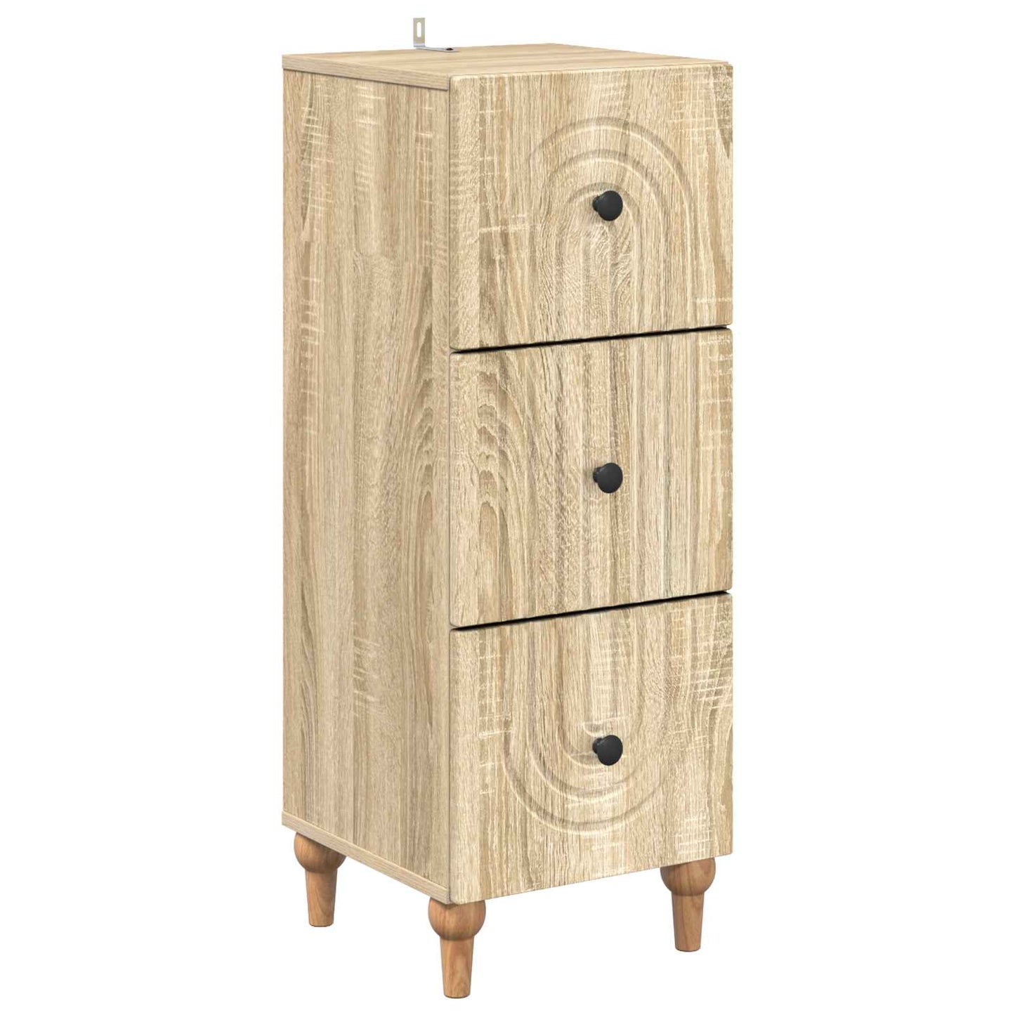 Drawer Cabinet Sonoma Oak 33 x 34.5 x 90 cm Engineered Wood