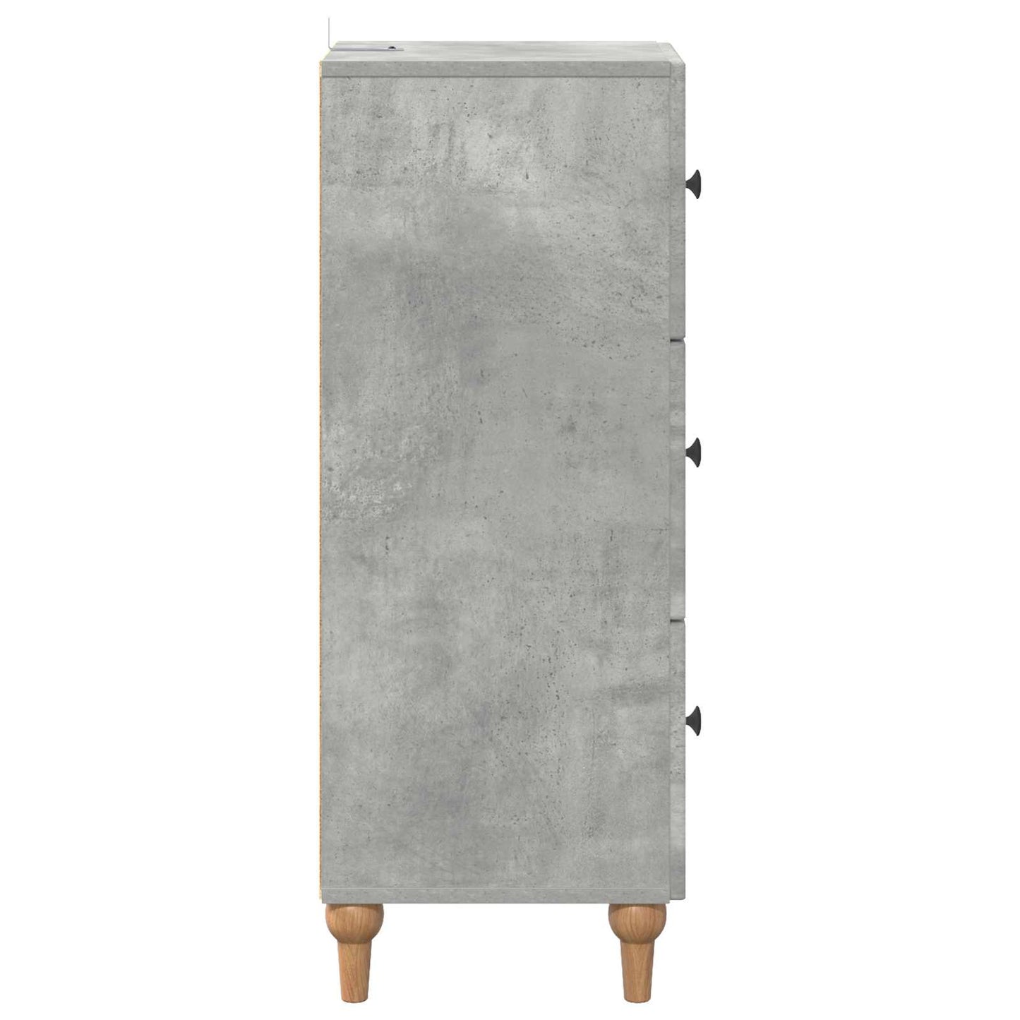 Drawer Cabinet Concrete Grey 33 x 34.5 x 90 cm Engineered Wood